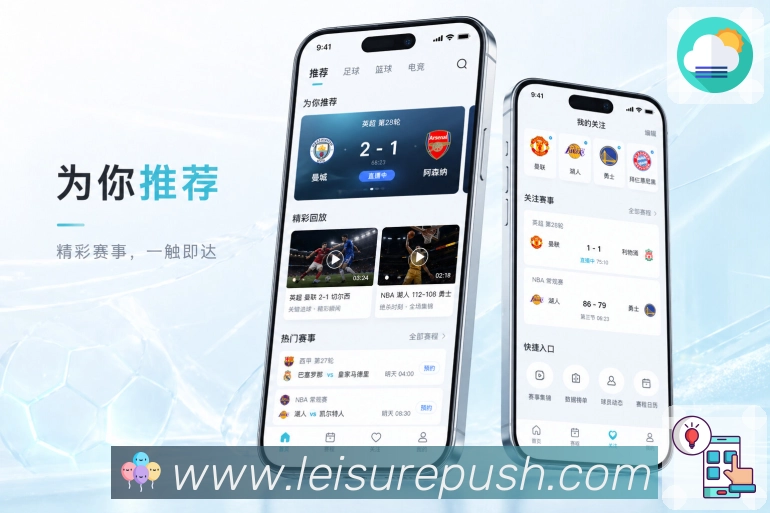 雷速比分App兴趣链路：比赛球队、联赛球员、话题内容和长期关注